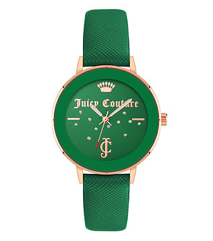 Дамски часовник в зелено и розовозлатисто снимка