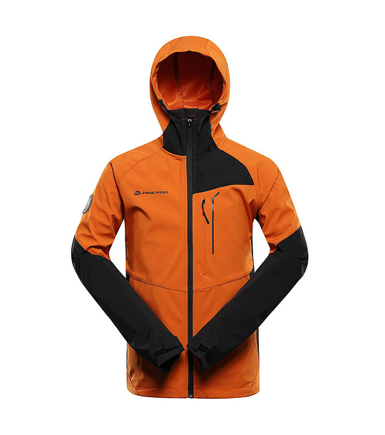 Softshell мъжко яке в оранжево и черно Esprit  с DWR снимка