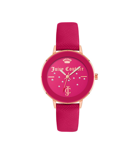 Дамски часовник в циклама и розовозлатисто снимка