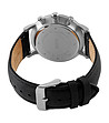 Черен дамски часовник със сребрист корпус -1 снимка