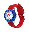 Детски часовник в червено и синьо-1 снимка