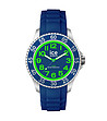 Мъжки часовник в синьо, сребристо и зелено-0 снимка