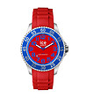 Мъжки часовник в червено, сребристо и синьо-0 снимка