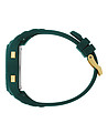 Unisex дигитален часовник в тъмнозелено и златисто-2 снимка