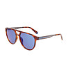 Unisex слънчеви очила с кафява хавана-0 снимка