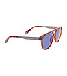 Unisex слънчеви очила с кафява хавана-2 снимка