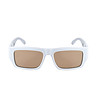 Бели unsiex слънчеви очила-1 снимка