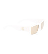 Бели unsiex слънчеви очила-2 снимка