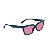Зелени дамски слънчеви очила с розови лещи-2 снимка