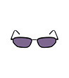 Черни дамски слънчеви очила с лилави лещи-1 снимка