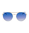 Дамски златисти очила със сини лещи-1 снимка