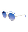 Дамски златисти очила със сини лещи-2 снимка