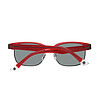 Мъжки слънчеви очила с червени полурамки-2 снимка