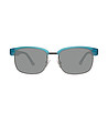 Мъжки слънчеви очила със синя полурамка-1 снимка