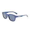 Мъжки слънчеви очила със сини матирани рамки-0 снимка