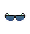Черни мъжки слънчеви очила със сини лещи-1 снимка
