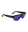 Черни мъжки слънчеви очила със сини лещи-2 снимка