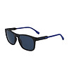 Мъжки слънчеви очила с черна рамка и сини дръжки-0 снимка