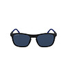 Мъжки слънчеви очила с черна рамка и сини дръжки-1 снимка