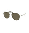 Мъжки слънчеви очила със сиви рамки и кафяви лещи-0 снимка