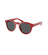 Мъжки слънчеви очила с червени рамки-0 снимка
