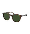 Кафяви мъжки слънчеви очила със зелени лещи-0 снимка