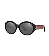 Дамски слънчеви очила с черни рамки и кафяви дръжки-0 снимка