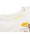Детска тениска от органичен памук в цвят крем Termeso-3 снимка