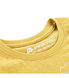 Памучна детска тениска в жълт меланж  Bigero-3 снимка