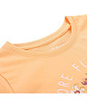 Памучна детска тениска в оранжево Smallo-3 снимка
