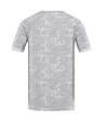 Памучна мъжка тениска на райе в бяло и маслина  Ovex-1 снимка