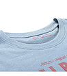 Памучна мъжка тениска в син нюанс Goraf-3 снимка