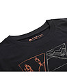 Памучна мъжка тениска в черно Goraf-3 снимка
