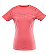 Дамска тениска в цвят корал Woolena-0 снимка