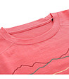 Дамска тениска в цвят корал Woolena-3 снимка
