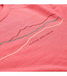 Дамска тениска в цвят корал Woolena-4 снимка