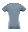 Дамска памучна тениска в син нюанс Woolena-1 снимка