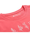 Памучна дамска тениска в цвят корал Norda-3 снимка