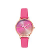 Дамски часовник в розово и розовозлатисто-0 снимка