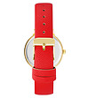 Дамски часовник в златисто и червено-1 снимка