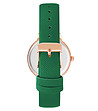 Дамски часовник в зелено и розовозлатисто-1 снимка
