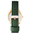 Дамски часовник в зелено и розовозлатисто-1 снимка