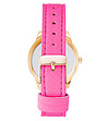 Дамски часовник в розово и розовозлатисто със сърце-1 снимка