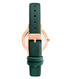 Зелен дамски часовник с розовозлатист корпус-1 снимка
