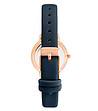 Тъмносин дамски часовник с розовозлатист корпус-1 снимка
