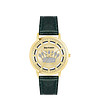 Дамски златист часовник с тъмнозелена каишка-0 снимка