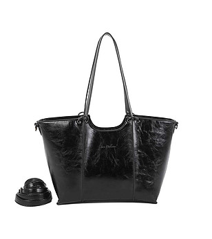 Дамска черна чанта Albana снимка
