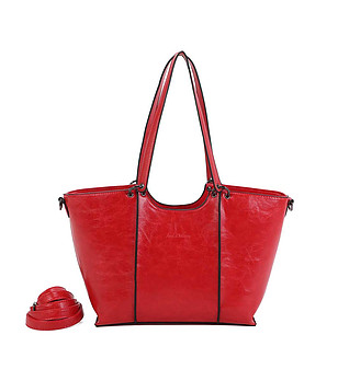Дамска червена чанта Albana снимка