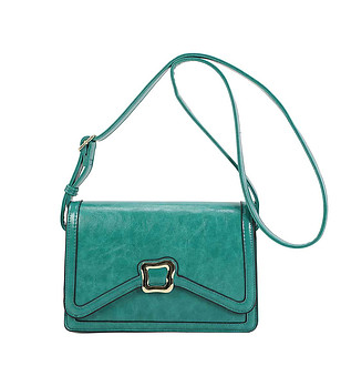 Зелена дамска чанта за рамо Alliz снимка
