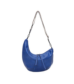 Синя асиметрична дамска чанта Atrea снимка